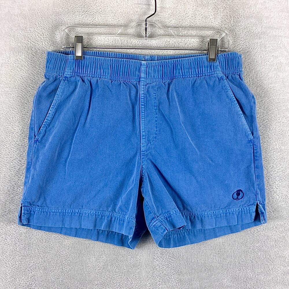Crazy Shirts Shorts Mens M Blue Wine Dyed Sun Faded Beach Hawaiian Surf Summer